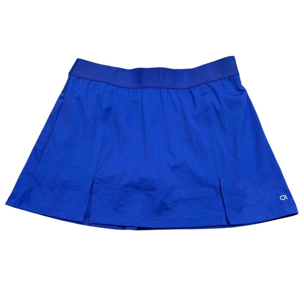 NWOT Ladies Gap Fit High Rise Quick Dry Mini Skort Royal Blue Size Large